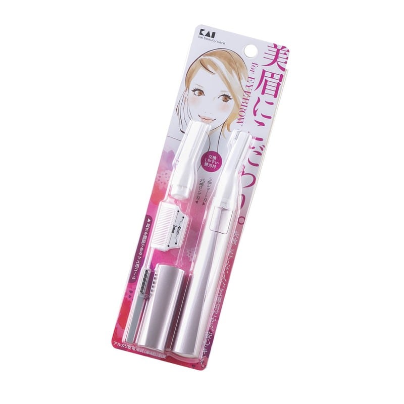 貝印 2040863 クシ付きマユトリマー女性用 #000KQ1802 1個（ご注文単位1個）【直送品】