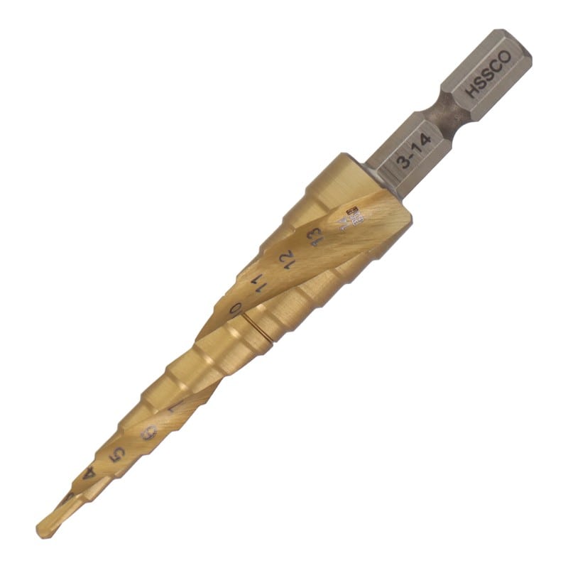 三共コーポレーション 4342028 ステップドリル コバルトハイス鋼12段3-14mm #315343 1個（ご注文単位1個）【直送品】