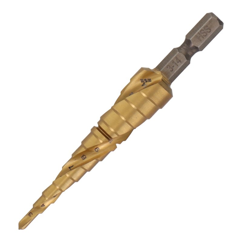 三共コーポレーション 4342027 ステップドリル ハイス鋼材 12段 3-14mm #315342 1個（ご注文単位1個）【直送品】