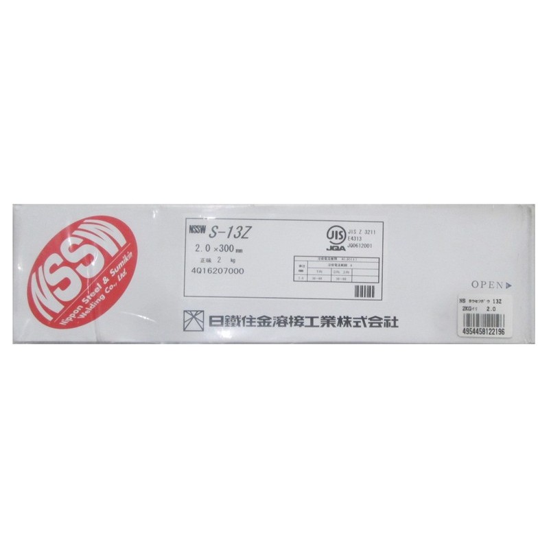 三共コーポレーション 4343987 日鉄住金溶接棒薄板の全姿勢用 φ2.0×300mm #548412 1個（ご注文単位1個）【直送品】