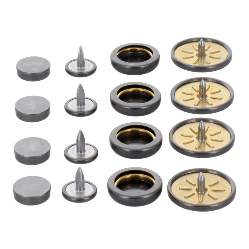 三共コーポレーション 4351994 ホック一撃 ホック玉 18mm 黒ニッケル4組入 #606928 1個（ご注文単位1個）【直送品】