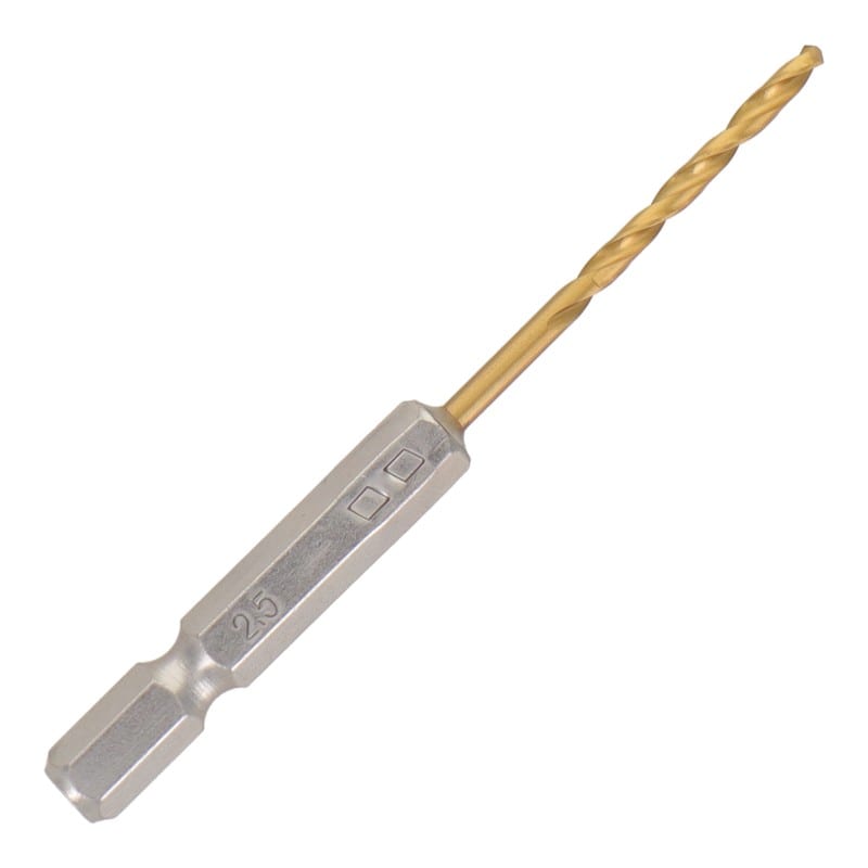 三共コーポレーション 434253 六角軸ショートチタンドリル 2.5mm #819505 1個（ご注文単位1個）【直送品】
