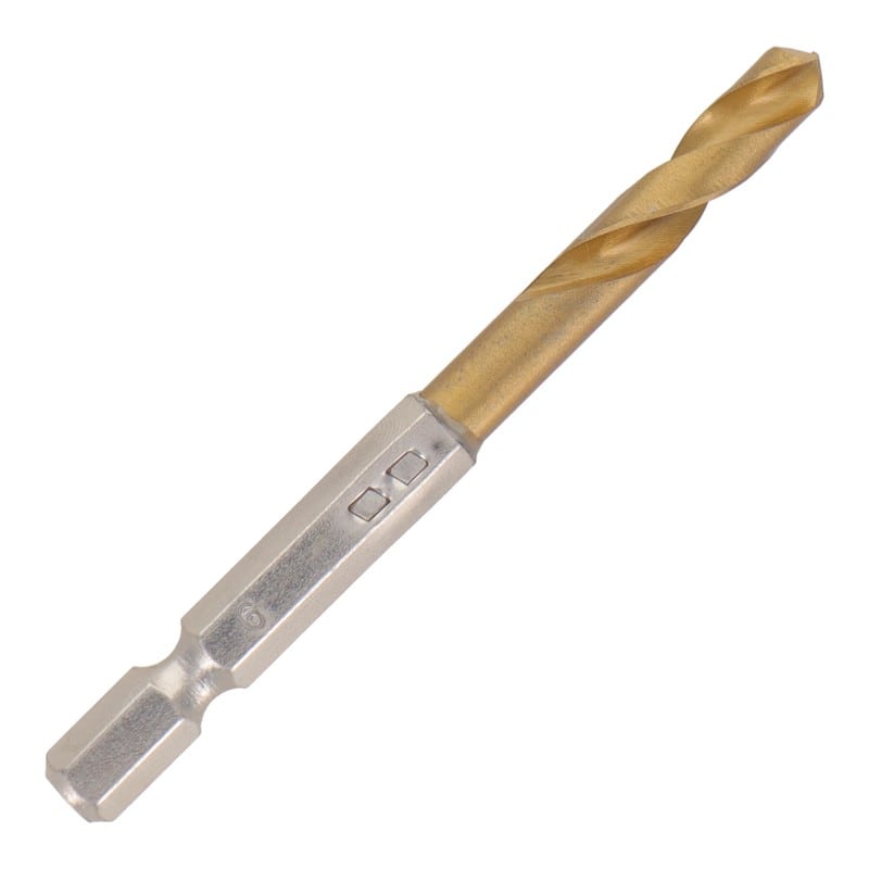 三共コーポレーション 434266 六角軸ショートチタンドリル 6.0mm #819519 1個（ご注文単位1個）【直送品】