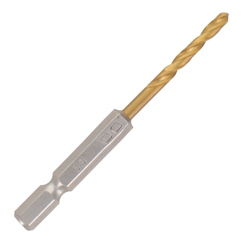 三共コーポレーション 434258 六角軸ショートチタンドリル 3.5mm #819510 1個（ご注文単位1個）【直送品】