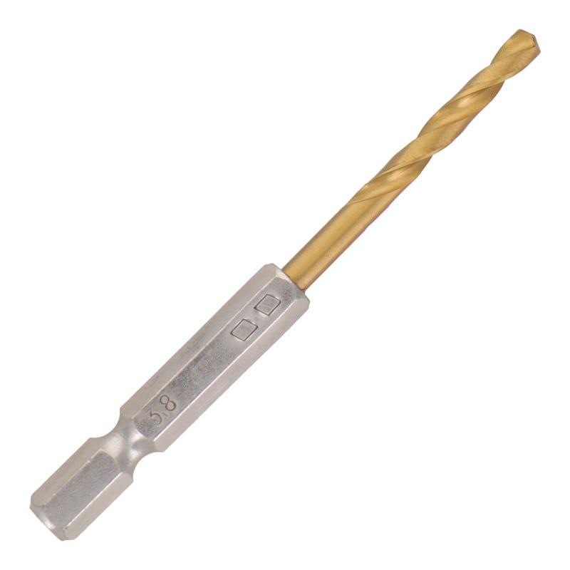 三共コーポレーション 434259 六角軸ショートチタンドリル 3.8mm #819511 1個（ご注文単位1個）【直送品】