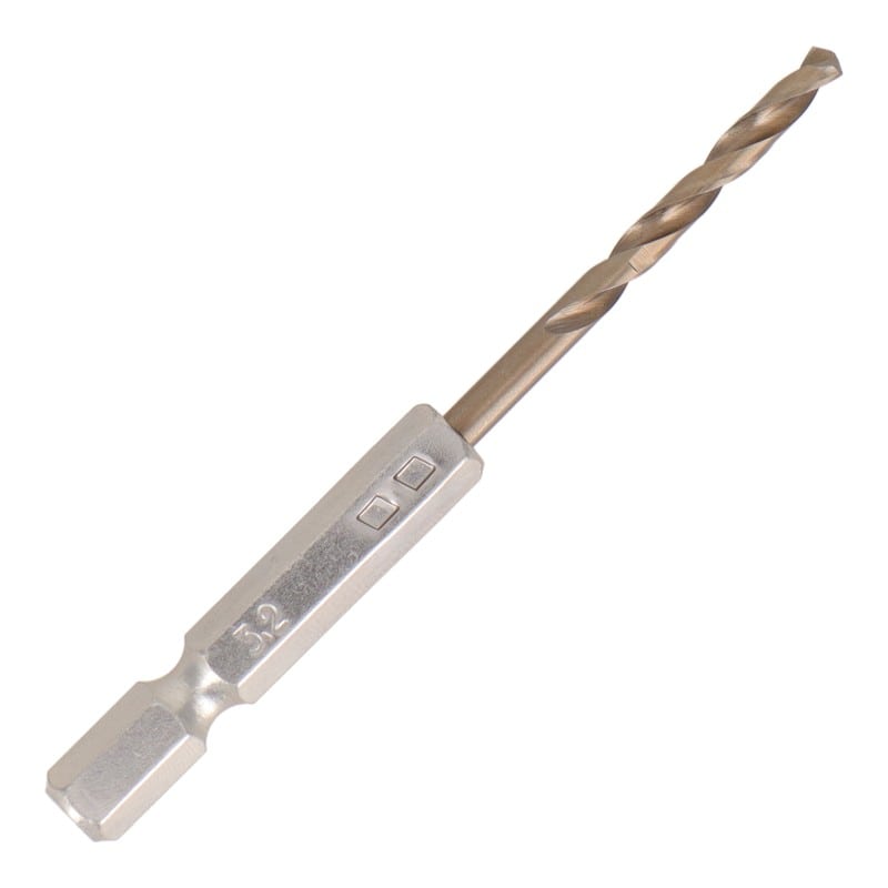 三共コーポレーション 434273 六角軸ショートコバルトドリル 3.2mm #819528 1個（ご注文単位1個）【直送品】