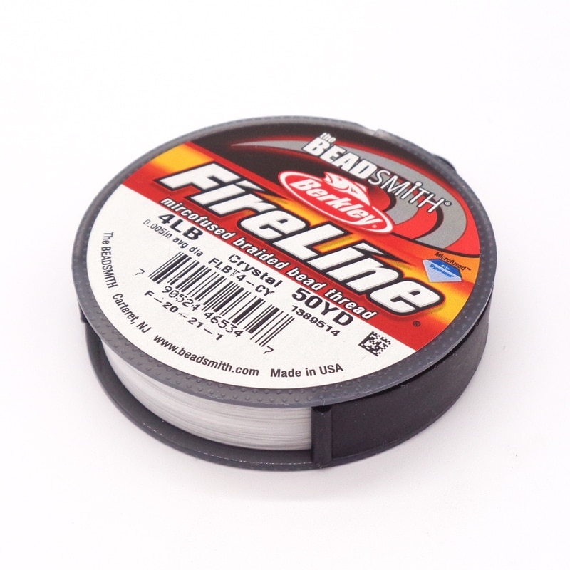 ビーズステッチ用糸 FireLine 透明 4LB 50ヤード(約45m) 1巻（ご注文単位1巻）【直送品】