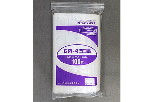 ユニパックGP I-4 ヨコ長 200×280×0.04mm厚 (100枚入) 1個 (ご注文単位1個)【直送品】