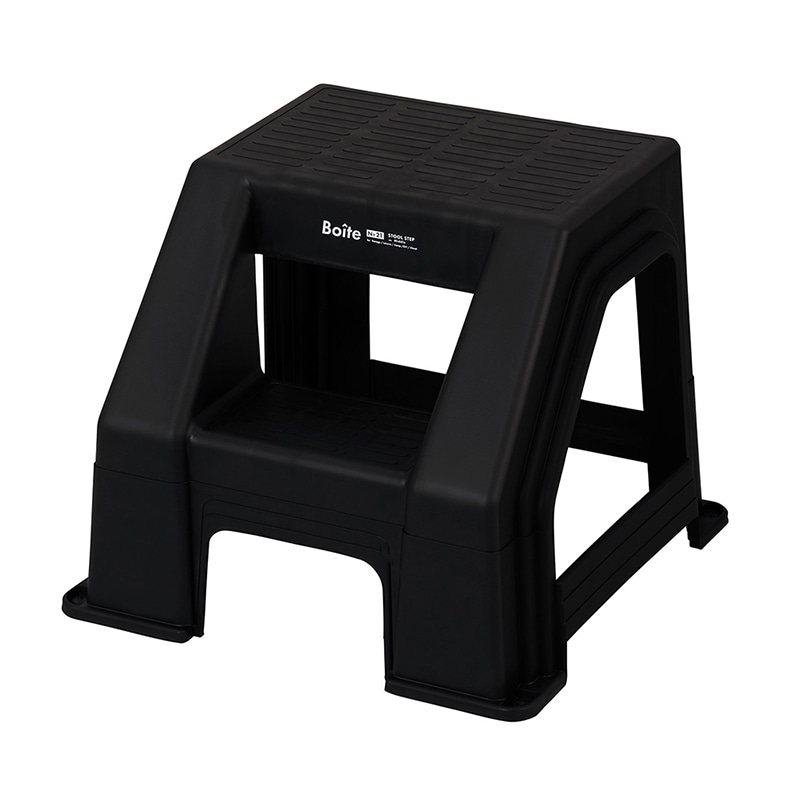 中山福 踏み台 Boite スツールステップ M ブラック MA-4119 1個（ご注文単位1個）【直送品】