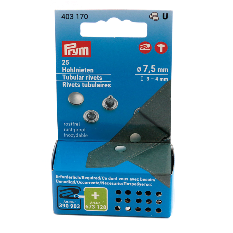 日本紐釦貿易 プリム(Prym) カシメ金具 7.5mm 25個入 403170 (ご注文単位1台)【直送品】