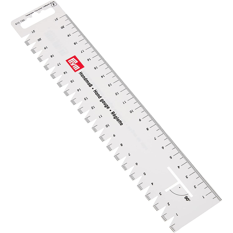 日本紐釦貿易 プリム(Prym) ハンドソーイングゲージ 210mm×45mm 1本 ホワイト 610728 (ご注文単位1個)【直送品】
