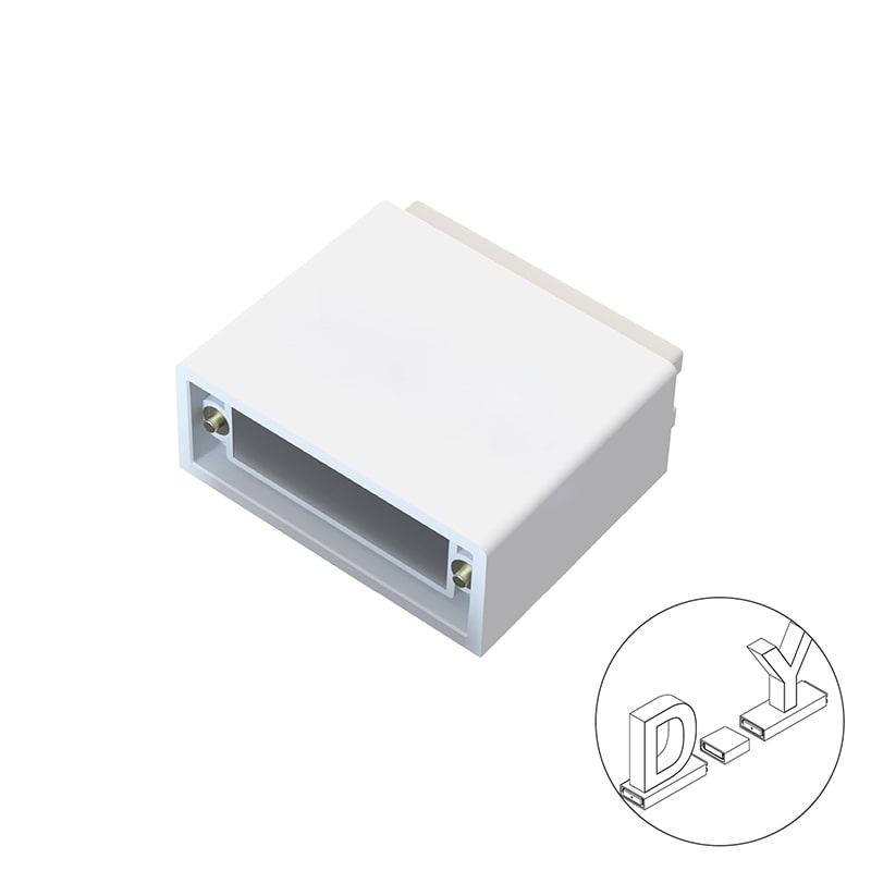 アクリサンデー LEDチャンネル文字 abcMIX 半角スペース用パーツ 1個(ご注文単位1個)【直送品】
