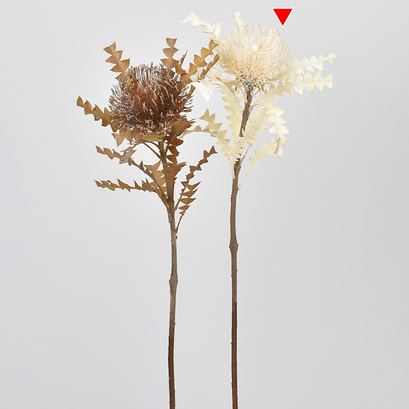 アスカ商会 造花 A-34289 ピンクッション #091 アイボリ- 1本(ご注文単位1本)【直送品】