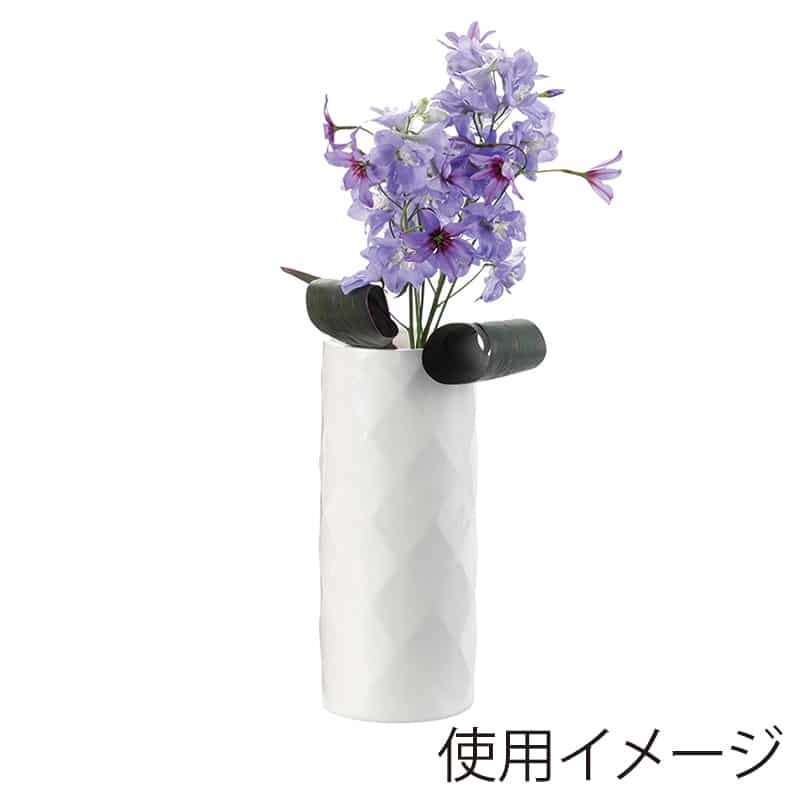 高岡健二商店 陶器 花瓶 105×260 シロ T-889 1個（ご注文単位1個）【直送品】