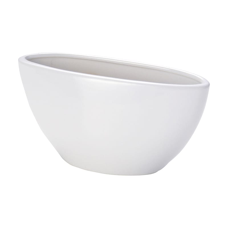 高岡健二商店 陶器 花瓶 230×80×115 ホワイト T-1890 1個（ご注文単位1個）【直送品】