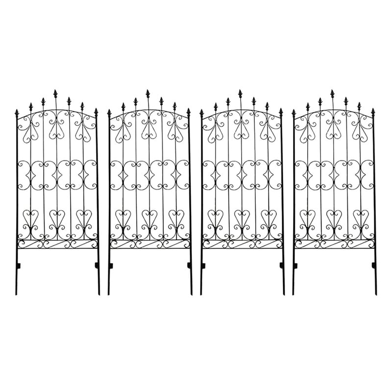 住まいスタイル アイアンローズフェンス 高さ150cm 4枚組 IFROSE-150-4P 1セット(ご注文単位1セット)【直送品】