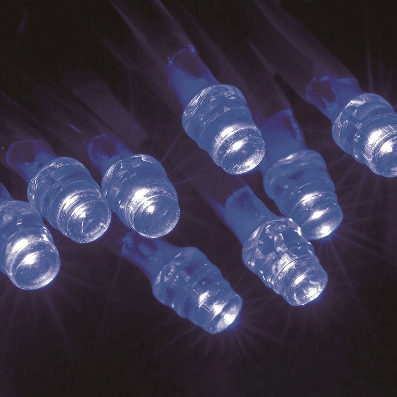 やまと興業 LEDラタンライト　100球　延長用 ブルー色　緑コード  1個（ご注文単位1個）【直送品】