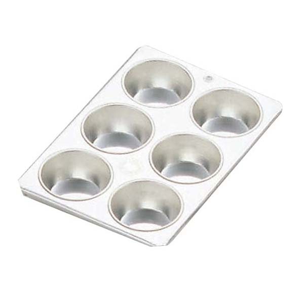 【直送品】 久保寺軽金属工業所FKブリキマフィン型＃98カップ6ヶ付