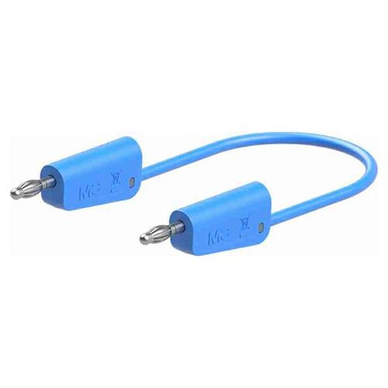 エスコ EA707NC-493 φ4mmx1000mmテストリード(スタック接続/青) 1個（ご注文単位1個）【直送品】