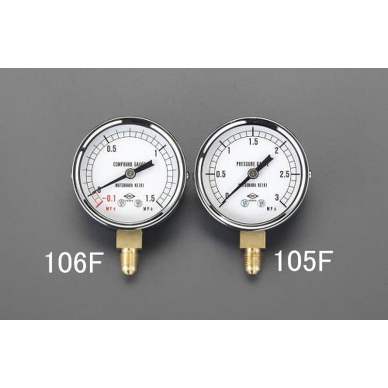 エスコ EA105F 0~3MPaフレアータイプ圧力計 1個（ご注文単位1個）【直送品】