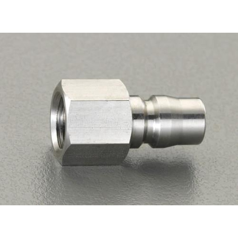 エスコ EA140AE-4 Rc1/2”雌ねじプラグ(中圧用/ステンレス製) 1個（ご注文単位1個）【直送品】