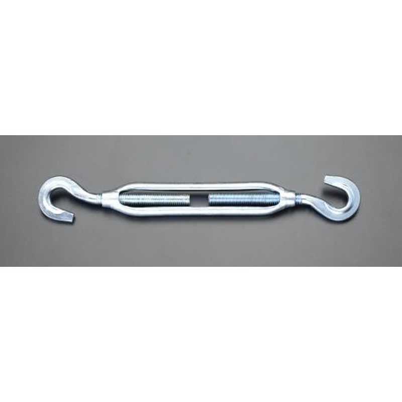 エスコ EA638KN-6 1”ターンバックル(スチール製/フック＆フック) 1個（ご注文単位1個）【直送品】