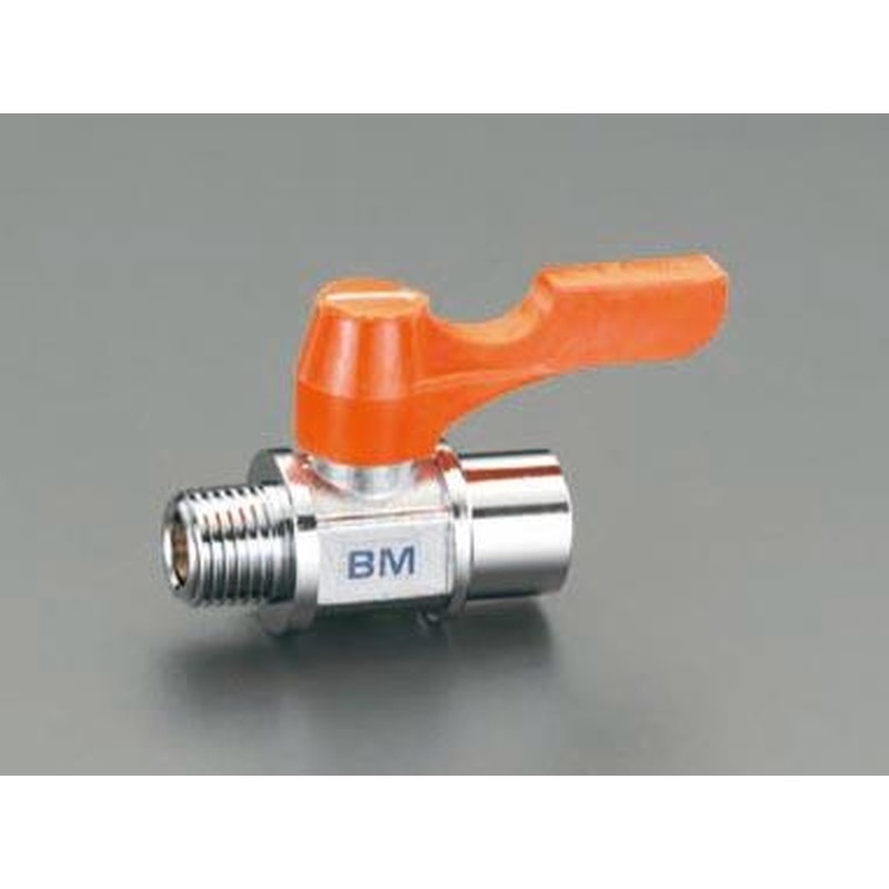 エスコ EA425BM-11 R1/8”xG1/8”ミニボールバルブ 1個(ご注文単位1個)【直送品】