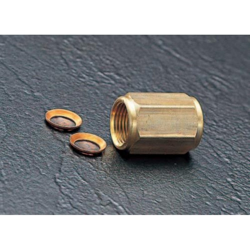 エスコ EA443A-1 F1/4”xF1/4”インターナルフレアーユニオン 1個（ご注文単位1個）【直送品】