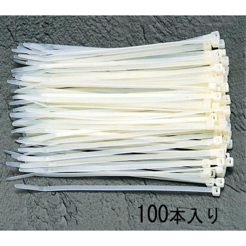 エスコ EA475-100 100x2.5mm結束バンド(100本) 1個（ご注文単位1個）【直送品】