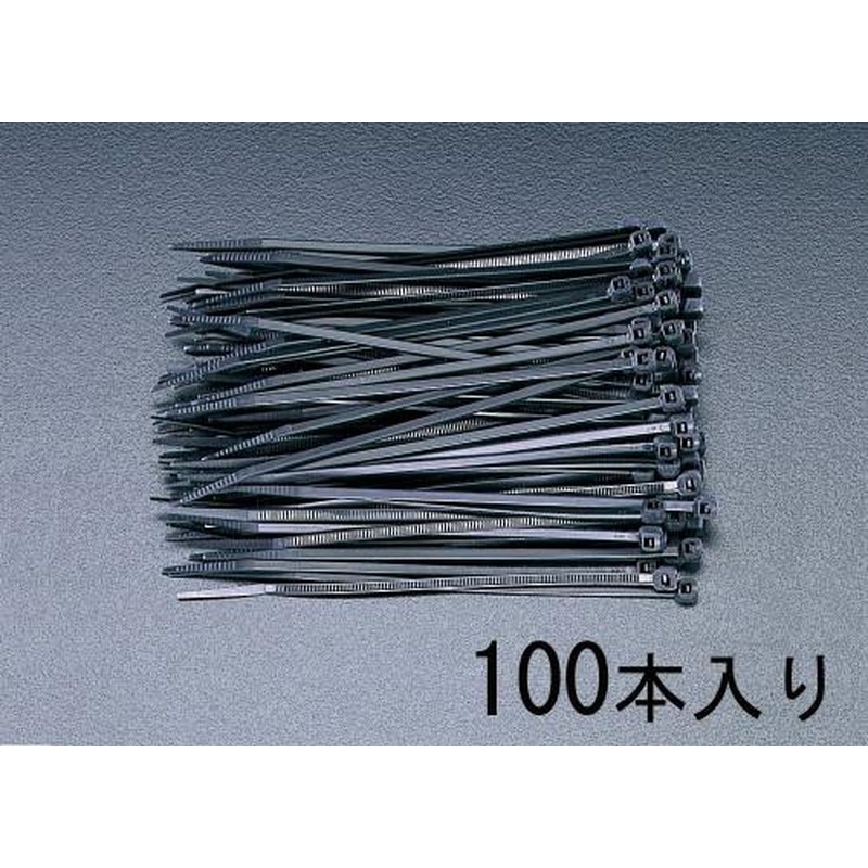 エスコ EA475B-200 200x4.6mm結束バンド(耐候性/100本) 1個（ご注文単位1個）【直送品】
