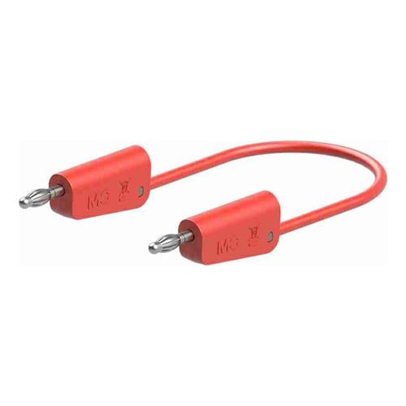 エスコ EA707NC-512 φ4mmx2000mmテストリード(スタック接続/赤) 1個(ご注文単位1個)【直送品】