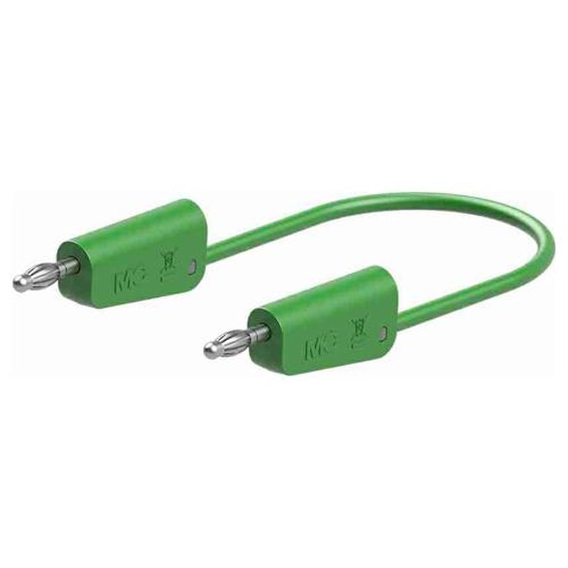 エスコ EA707NC-515 φ4mmx2000mmテストリード(スタック接続/緑) 1個(ご注文単位1個)【直送品】