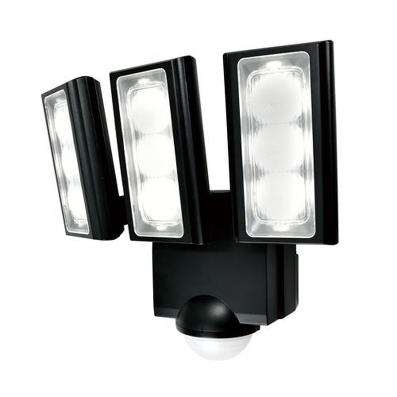 エスコ EA864CB-31A 3灯LEDセンサーライト(単1x3本) 1個(ご注文単位1個)【直送品】