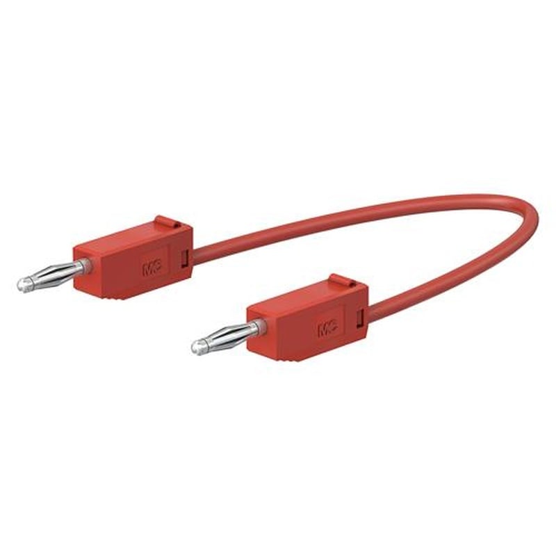 エスコ EA707NC-312 φ2mm/150mmテストリード(スタック接続/赤) 1個(ご注文単位1個)【直送品】