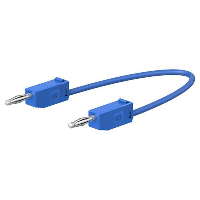 エスコ EA707NC-333 φ2mm/450mmテストリード(スタック接続/青) 1個(ご注文単位1個)【直送品】
