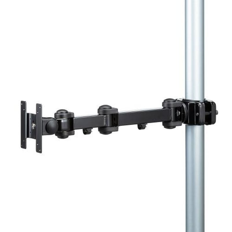 エスコ EA764AG-29BA 490-510mmモニターアーム(支柱取付用/ロング/黒) 1個(ご注文単位1個)【直送品】