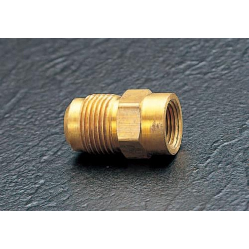 エスコ EA443M-34 NPT3/8”xF1/2”ハーフユニオン(NPT-Flare) 1個(ご注文単位1個)【直送品】