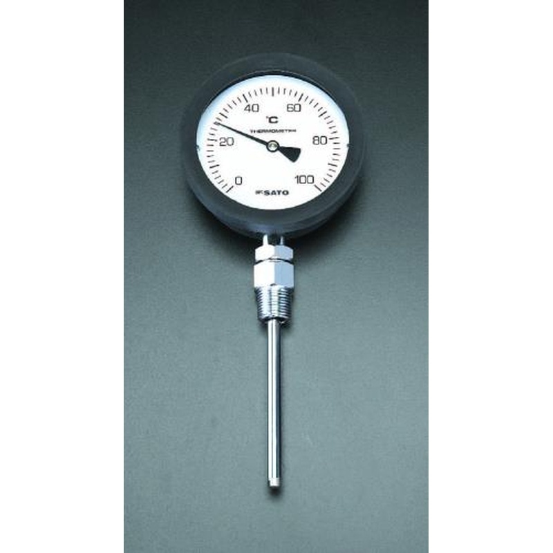 エスコ EA727AA-56 0-100℃/50mmバイメタル式温度計 1個（ご注文単位1個）【直送品】