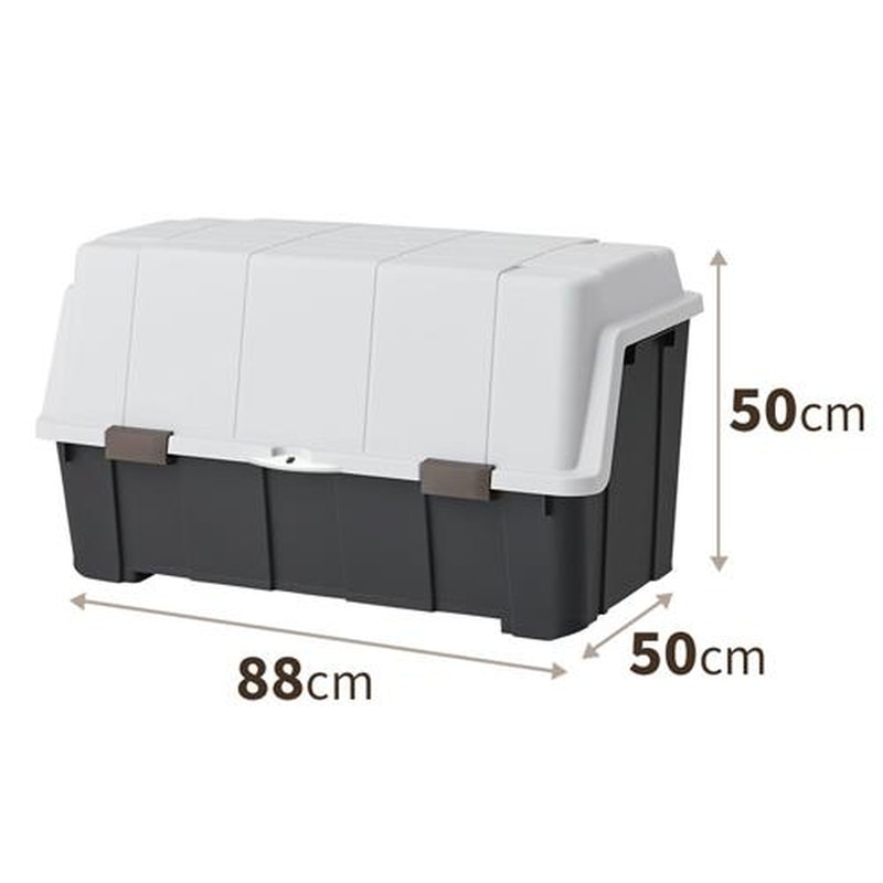 エスコ EA506MC-2BA 880x500x500mm/140L収納ケース(大開口/4個) 1個(ご注文単位1個)【直送品】