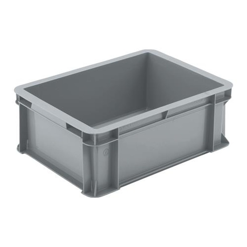 エスコ EA506AF-227 418x305x156mm/14.3Lコンテナ(グレー) 1個(ご注文単位1個)【直送品】
