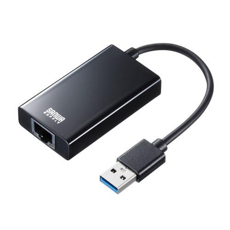 エスコ EA759GY-39A LANアダプター(TypeA/ブラック) 1個(ご注文単位1個)【直送品】