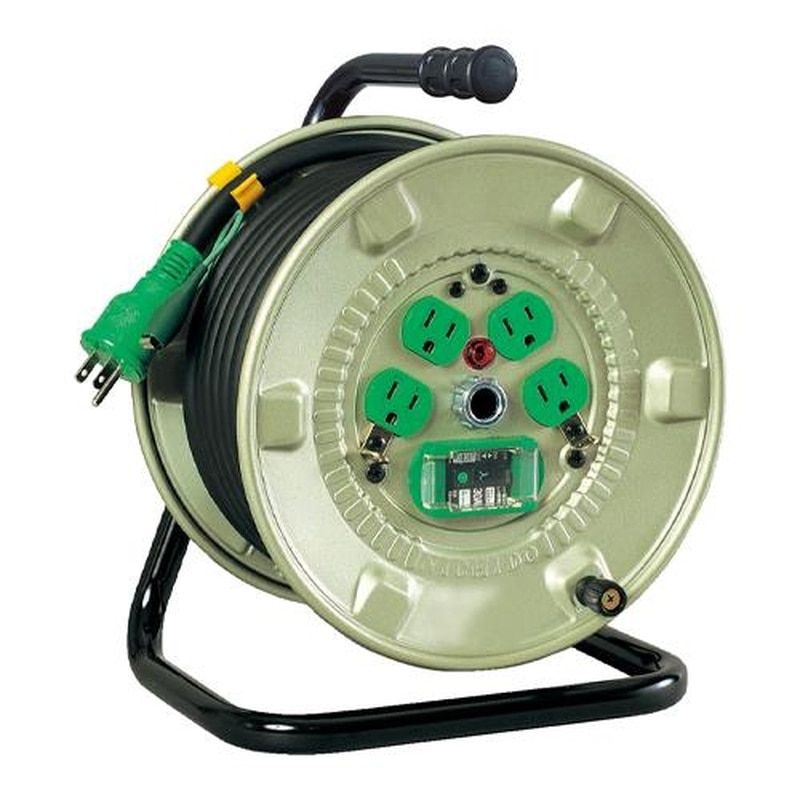 エスコ EA815BH-21A AC125V/15A/20mコードリール(アース付) 1個(ご注文単位1個)【直送品】
