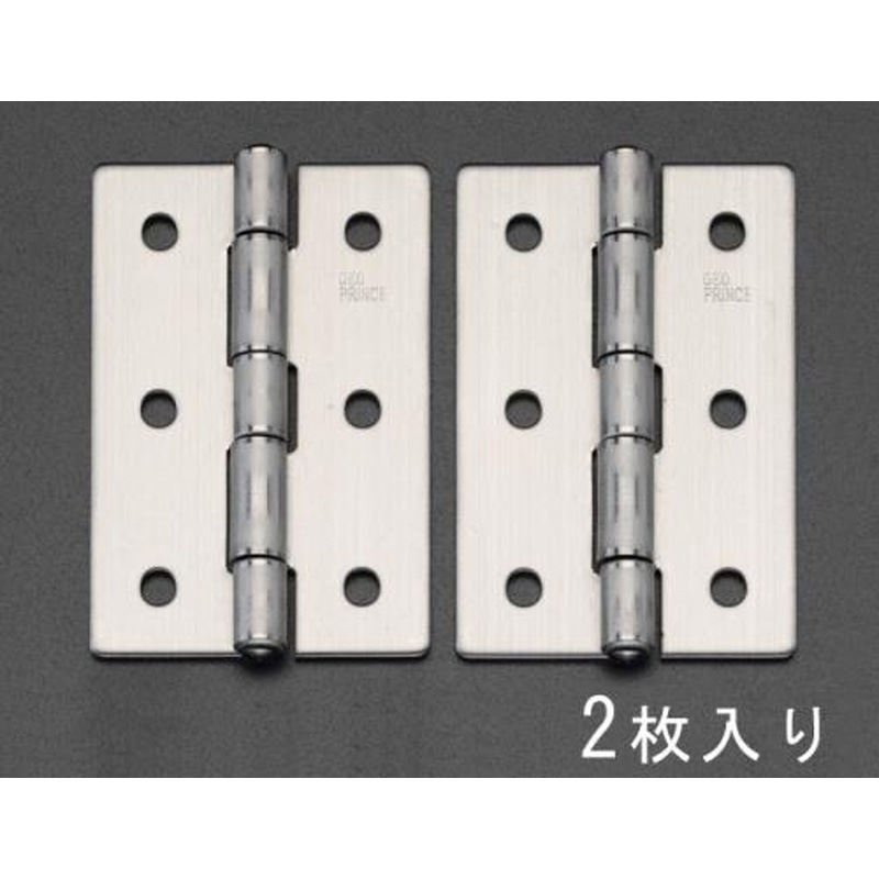 エスコ EA951CK-14 75x50mm厚口丁番(ステンレス製/2個) 1個（ご注文単位1個）【直送品】