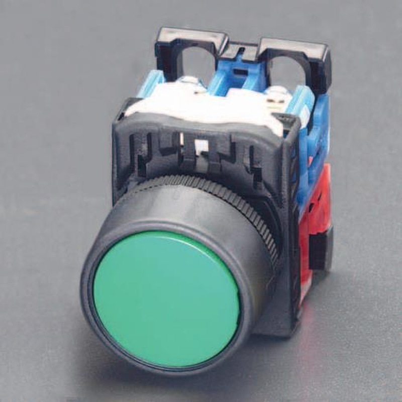エスコ EA940D-98 22/25mm押しボタンスイッチ(緑) 1個(ご注文単位1個)【直送品】