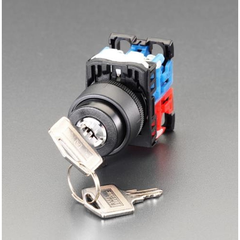エスコ EA940D-111 22/25mmキー操作型スイッチ 1個(ご注文単位1個)【直送品】