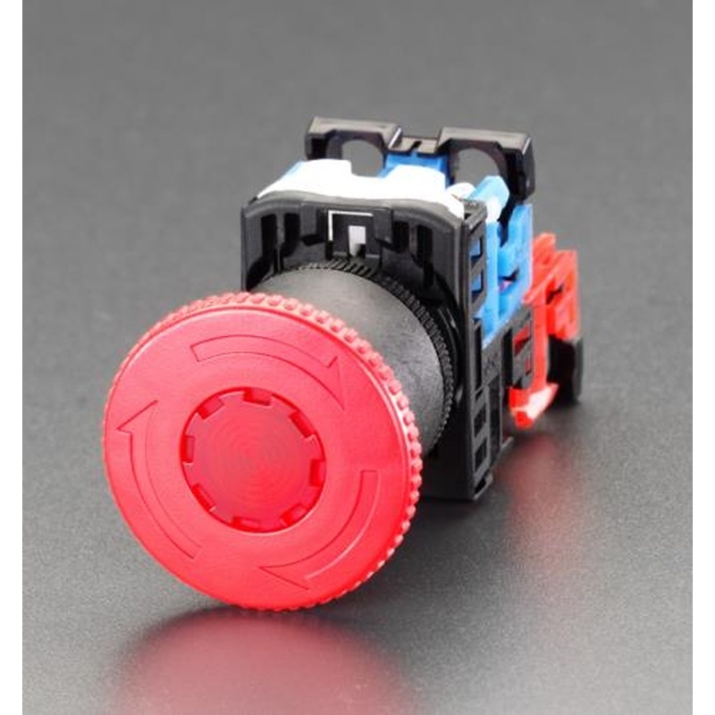 エスコ EA940DA-41 22/25mm押ボタンスイッチ(LED非常停止) 1個(ご注文単位1個)【直送品】