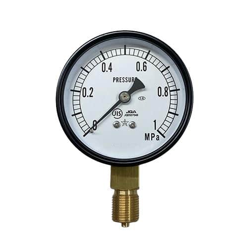 エスコ EA729BE-10 G 3/8/ 75mm/0-1.0MPa アクリル板圧力計 1個 （ご注文単位1個）【直送品】