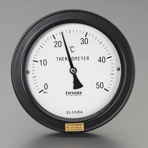 エスコ EA727AE-3 0-100℃/ 50mm バイメタル式温度計(屋外用) 1個 （ご注文単位1個）【直送品】