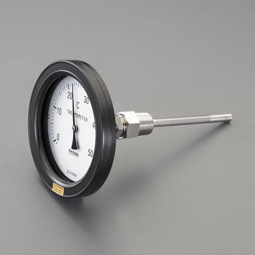 エスコ EA727AE-4 0-100℃/100mm バイメタル式温度計(屋外用) 1個 （ご注文単位1個）【直送品】
