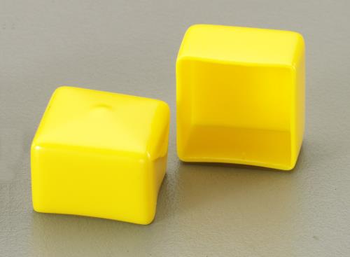 エスコ EA983FN-20YA 20x15mm 角型保護キャップ(イエロー/2個) 1束 （ご注文単位1束）【直送品】
